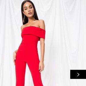 Beautiful red jumpsuit.
